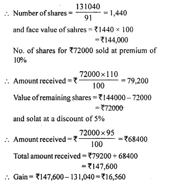Selina Concise Mathematics Class 10 ICSE Solutions Chapter 3 Shares and Dividend Ex 3C 2.1