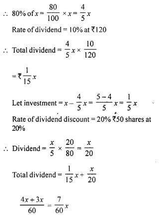Selina Concise Mathematics Class 10 ICSE Solutions Chapter 3 Shares and Dividend Ex 3C 4.1