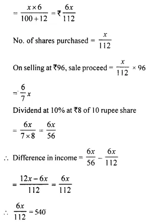 Selina Concise Mathematics Class 10 ICSE Solutions Chapter 3 Shares and Dividend Ex 3C 7.1