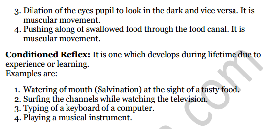 Selina Concise Biology Class 8 ICSE Solutions Chapter 7 Nervous System 9