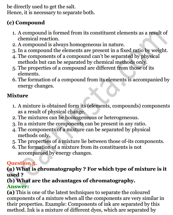 Selina Concise Chemistry Class 8 ICSE Solutions Chapter 3 Elements, Compounds and Mixtures 7