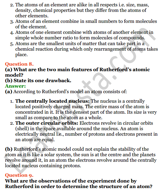 Selina Concise Chemistry Class 8 ICSE Solutions Chapter 4 Atomic Structure 5