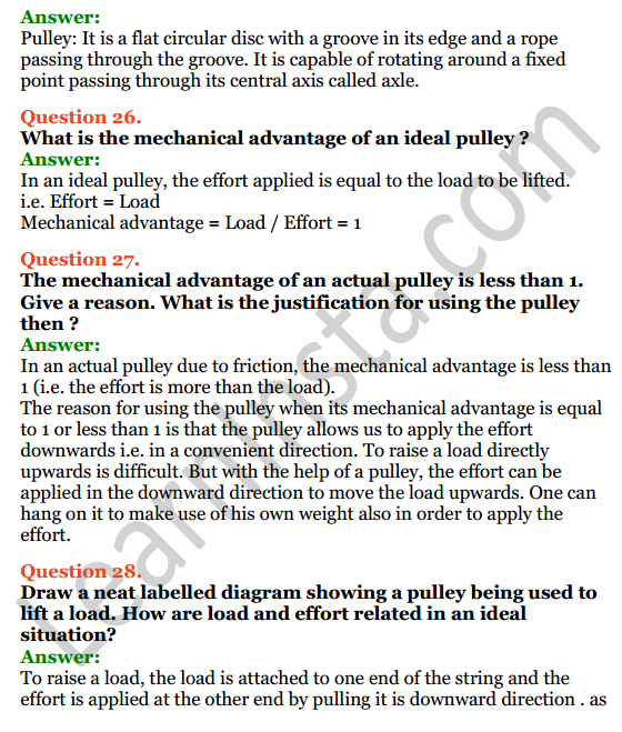 Selina Concise Physics Class 6 ICSE Solutions Chapter 4 Simple Machines 13