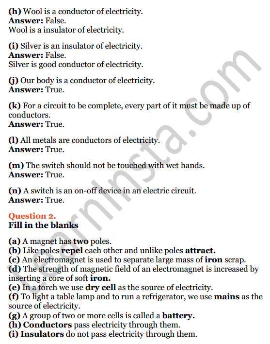 Selina Concise Physics Class 7 ICSE Solutions Chapter 7 Electricity and Magnetism 3