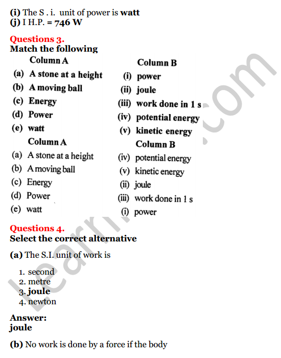 Selina Concise Physics Class 8 ICSE Solutions Chapter 4 Energy 2