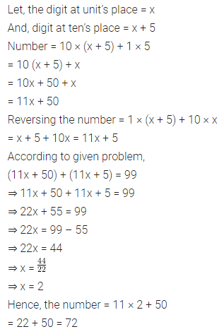 ML Aggarwal Class 8 Solutions for ICSE Maths Chapter 12 Linear Equations and Inequalities in one Variable Check Your Progress 13