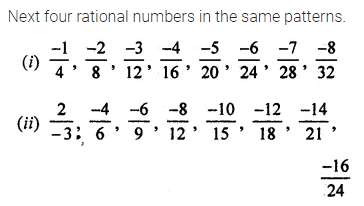 ML Aggarwal Class 7 Solutions for ICSE Maths Chapter 3 Rational Numbers Ex 3.1 10