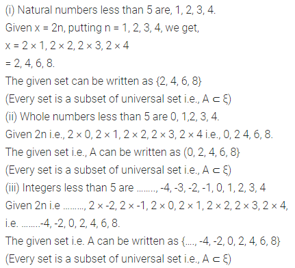 ML Aggarwal Class 7 Solutions for ICSE Maths Chapter 5 Sets Ex 5.2 8