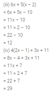 ML Aggarwal Class 7 Solutions for ICSE Maths Chapter 8 Algebraic Expressions Ex 8.3 8
