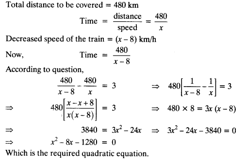 Exercise 4.1 Maths Class 10 Solutions Quadratic Equations NCERT Solutions