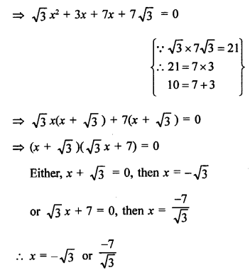 RS Aggarwal Class 10 Solutions Chapter 10 Quadratic Equations Ex 10A 24