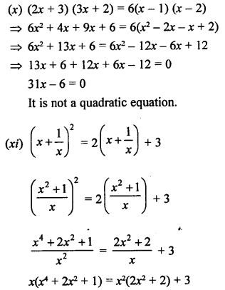 RS Aggarwal Class 10 Solutions Chapter 10 Quadratic Equations Ex 10A 3