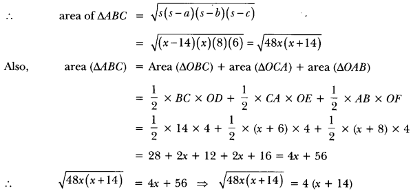Circles Class 10 Extra Questions Maths Chapter 10 with Solutions Answers 53