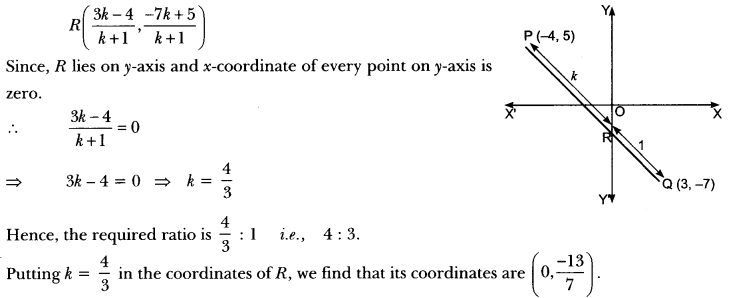 Coordinate Geometry Class 10 Extra Questions Maths Chapter 7 with Solutions Answers 72