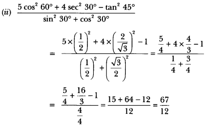 Introduction to Trigonometry Class 10 Extra Questions Maths Chapter 8 with Solutions Answers 29