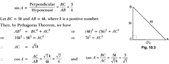 Introduction to Trigonometry Class 10 Extra Questions Maths Chapter 8 with Solutions Answers 4