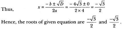 Quadratic Equations Class 10 Extra Questions Maths Chapter 4 with Solutions Answers 12