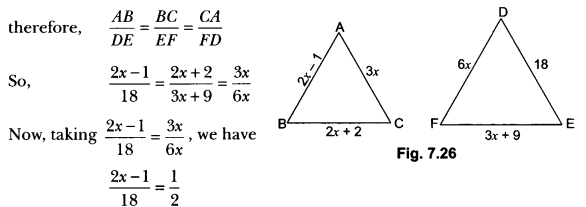 Triangles Class 10 Extra Questions Maths Chapter 6 with Solutions Answers 36