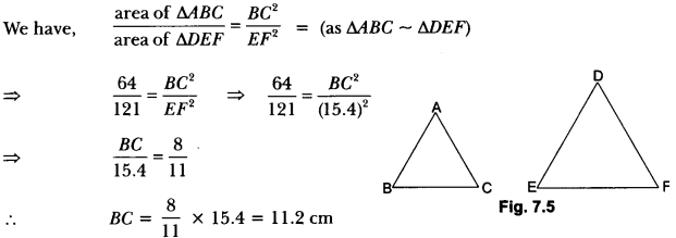 Triangles Class 10 Extra Questions Maths Chapter 6 with Solutions Answers 5