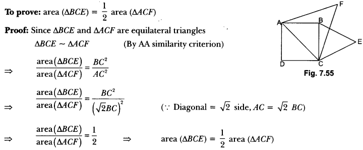 Triangles Class 10 Extra Questions Maths Chapter 6 with Solutions Answers 73