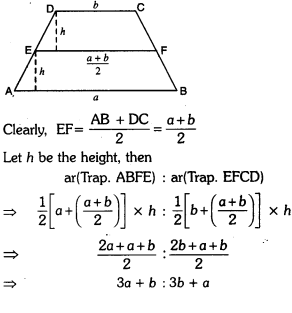 Areas of Parallelograms and Triangles Class 9 Extra Questions Maths Chapter 9 with Solutions Answers 4
