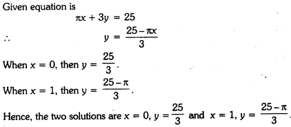Linear Equations for Two Variables Class 9 Extra Questions Maths Chapter 4 with Solutions Answers 1
