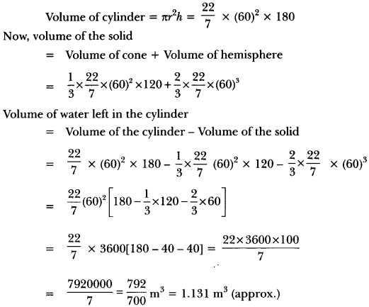 Surface Areas and Volumes Class 10 Extra Questions Maths Chapter 13 with Solutions Answers 1.2