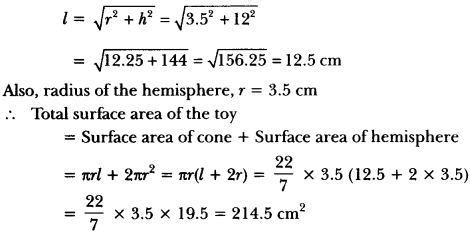 Surface Areas and Volumes Class 10 Extra Questions Maths Chapter 13 with Solutions Answers 21