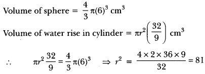 Surface Areas and Volumes Class 10 Extra Questions Maths Chapter 13 with Solutions Answers 50