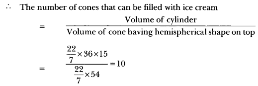 Surface Areas and Volumes Class 10 Extra Questions Maths Chapter 13 with Solutions Answers 73