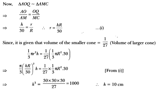 Surface Areas and Volumes Class 10 Extra Questions Maths Chapter 13 with Solutions Answers 94