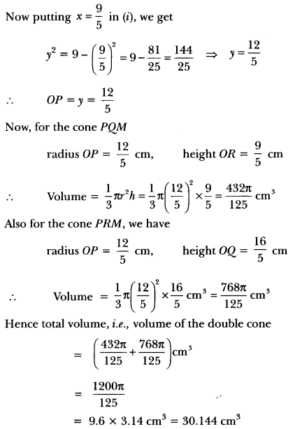 Surface Areas and Volumes Class 10 Extra Questions Maths Chapter 13 with Solutions Answers 99
