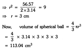 Surface Areas and Volumes Class 9 Extra Questions Maths Chapter 13 with Solutions Answers 3