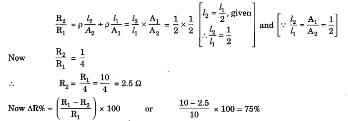Electricity Class 10 Extra Questions with Answers Science Chapter 12, 13