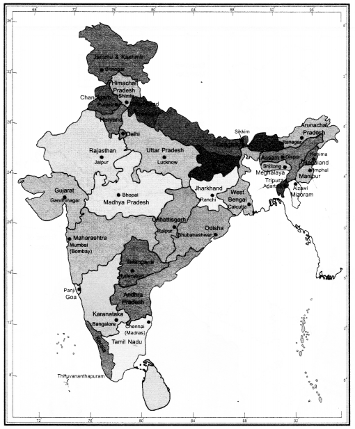 Class 9 Geography Chapter 1 Extra Questions India-Size and Location img-1
