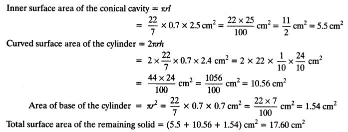NCERT Solutions for Class 10 Maths Chapter 13 Surface Areas and Volumes Ex 13.1 12