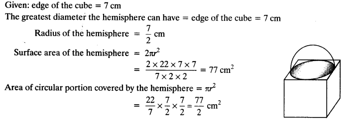 NCERT Solutions for Class 10 Maths Chapter 13 Surface Areas and Volumes Ex 13.1 4