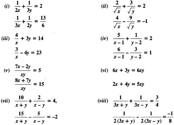 NCERT Solutions For Class 10 Maths Chapter 3 Exercise 3.6 Pair of Linear Equations in Two Variables