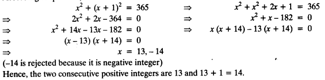NCERT Solutions for Class 10 Maths Chapter 4 Quadratic Equations Ex 4.2 5