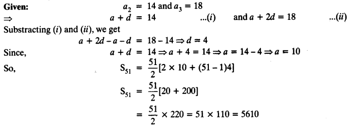 NCERT Solutions for Class 10 Maths Chapter 5 Arithmetic Progressions Ex 5.3 12