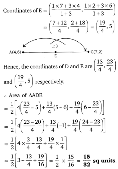 NCERT Solutions for Class 10 Maths Chapter 7 Coordinate Geometry Ex 7.4 12