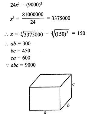 RD Sharma Class 9 Solutions Chapter 18 Surface Areas and Volume of a Cuboid and Cube MCQS Q7.1