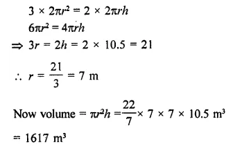 RD Sharma Class 9 Solutions Chapter 19 Surface Areas and Volume of a Circular Cylinder Ex 19.2 Q16.1