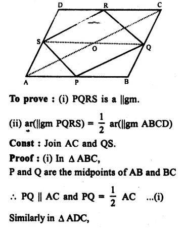 RS Aggarwal Class 9 Solutions Chapter 10 Area Ex 10A Q21.1