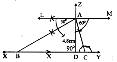 RS Aggarwal Class 9 Solutions Chapter 12 Geometrical Constructions Ex 12A Q11.1