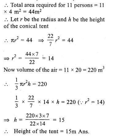 RS Aggarwal Class 9 Solutions Chapter 13 Volume and Surface Area Ex 13C Q12.1