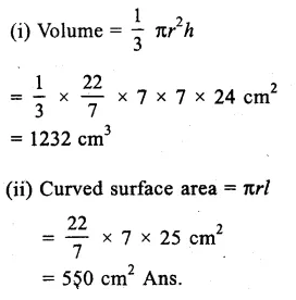 RS Aggarwal Class 9 Solutions Chapter 13 Volume and Surface Area Ex 13C Q4.2