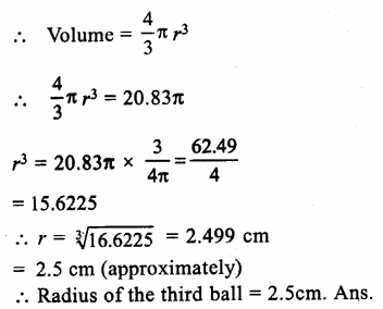 RS Aggarwal Class 9 Solutions Chapter 13 Volume and Surface Area Ex 13D Q16.2