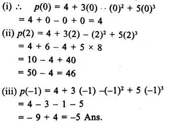 RS Aggarwal Class 9 Solutions Chapter 2 Polynomials Ex 2B Q2.1