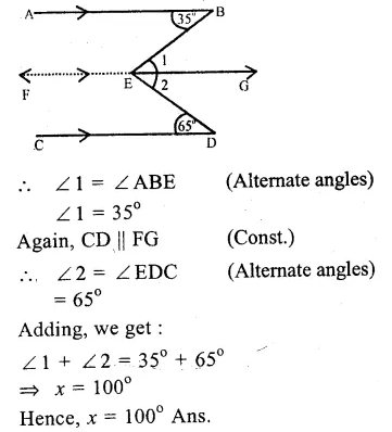 RS Aggarwal Class 9 Solutions Chapter 4 Lines and Triangles Ex 4C Q4.1